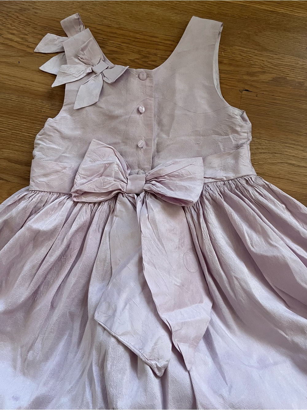 Janie and Jack Lilac Bow Accent Party Dress - Picture 6 of 7